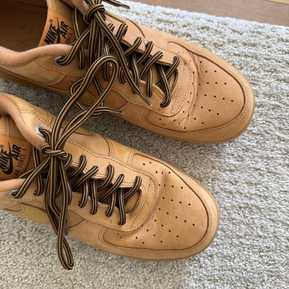 Nike Air Force 1 Wheat Flax Brown Sneakers Retro CJ9179-200 Men 12 - Picture 2 of 10